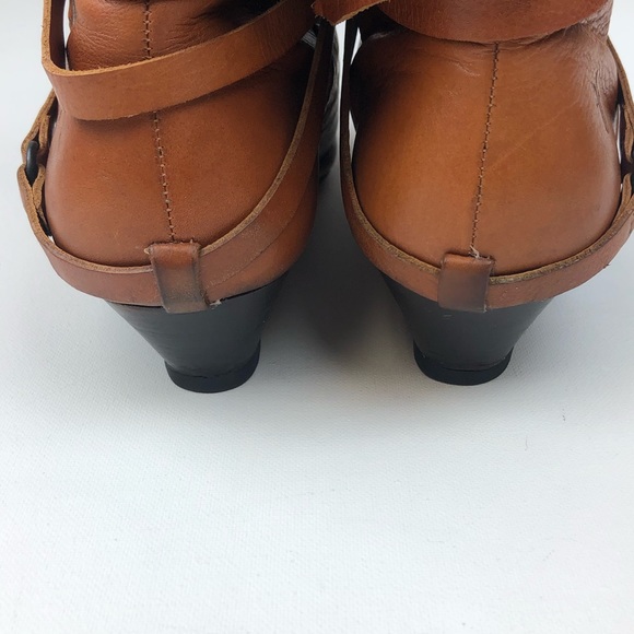 Vintage Frye Womens Size 10 Short Strappy Booties - Picture 4 of 8